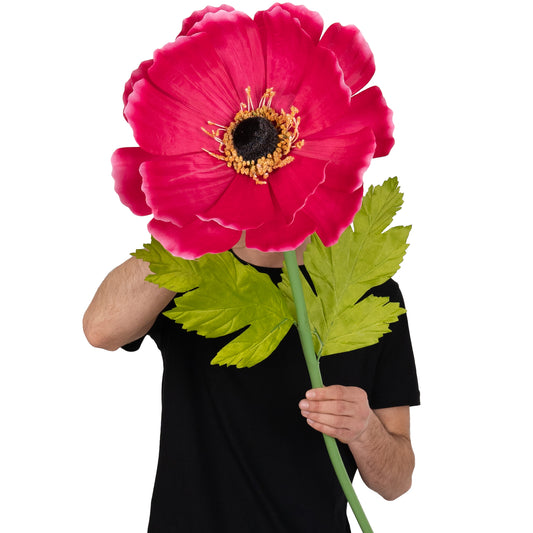 Coreopsis artificial D35xH105 cm roz magenta cu tulpina gigant fara suport