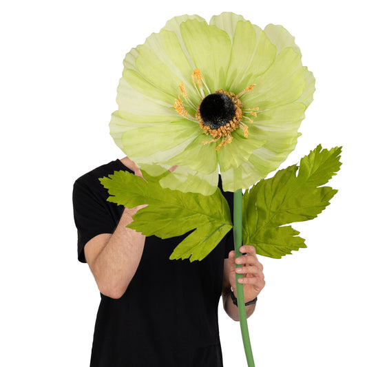 Coreopsis artificial D35xH105 cm verde cu tulpina gigant L fara suport