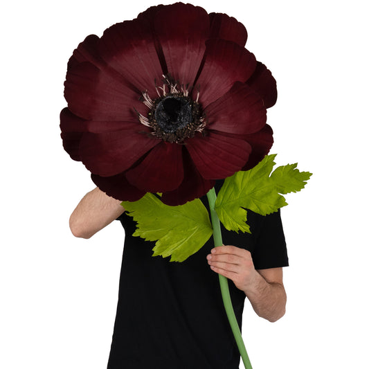 Coreopsis artificial D45xH128 cm burgundy cu tulpina gigant fara suport