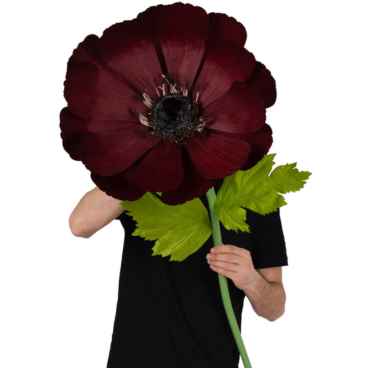 Coreopsis artificial D45xH128 cm burgundy cu tulpina gigant fara suport