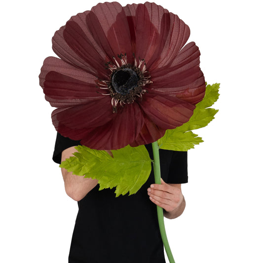 Coreopsis artificial D45xH128 cm burgundy cu tulpina gigant XL fara suport