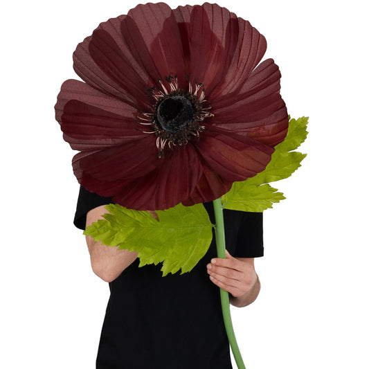 Coreopsis artificial D45xH128 cm burgundy cu tulpina gigant XL fara suport