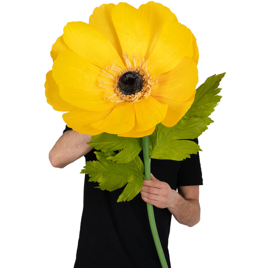 Coreopsis artificial D45xH128 cm galben cu tulpina gigant fara suport