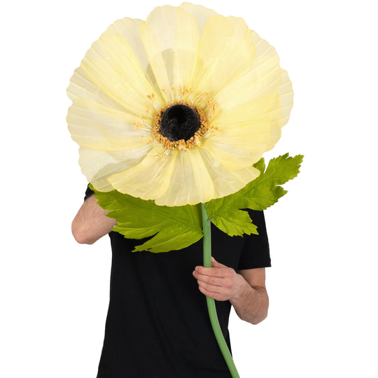 Coreopsis artificial D45xH128 cm galben cu tulpina gigant XL fara suport