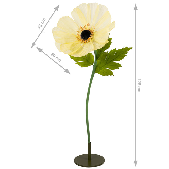 Coreopsis artificial D45xH128 cm galben cu tulpina gigant XL fara suport