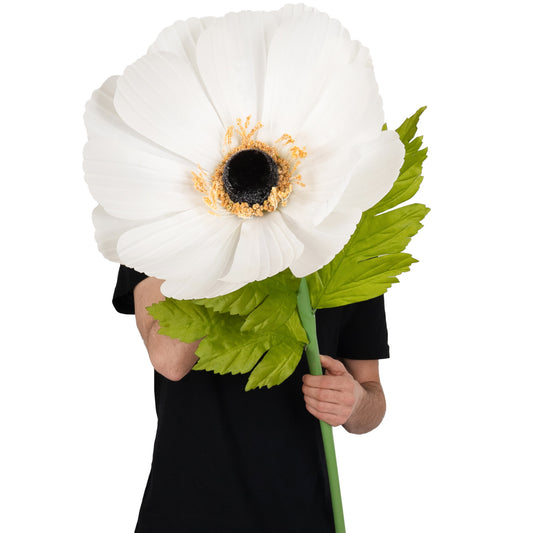 Coreopsis artificial D45xH128 cm ivory cu tulpina gigant fara suport