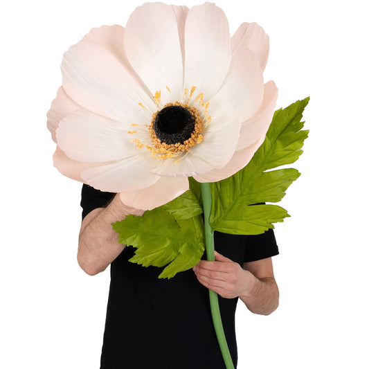 Coreopsis artificial D45xH128 cm piersica cu tulpina gigant fara suport