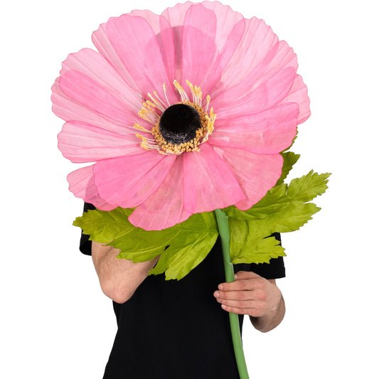 Coreopsis artificial D45xH128 cm roz cyclame cu tulpina gigant XL fara suport