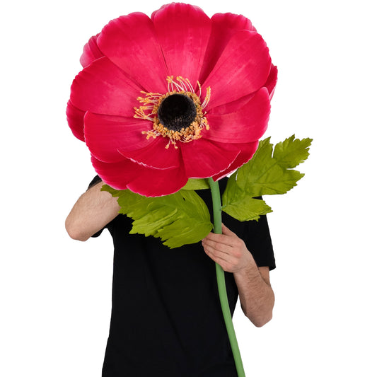 Coreopsis artificial D45xH128 cm roz magenta cu tulpina gigant fara suport