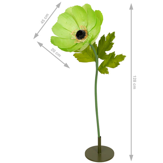 Coreopsis artificial D45xH128 cm verde cu tulpina gigant fara suport