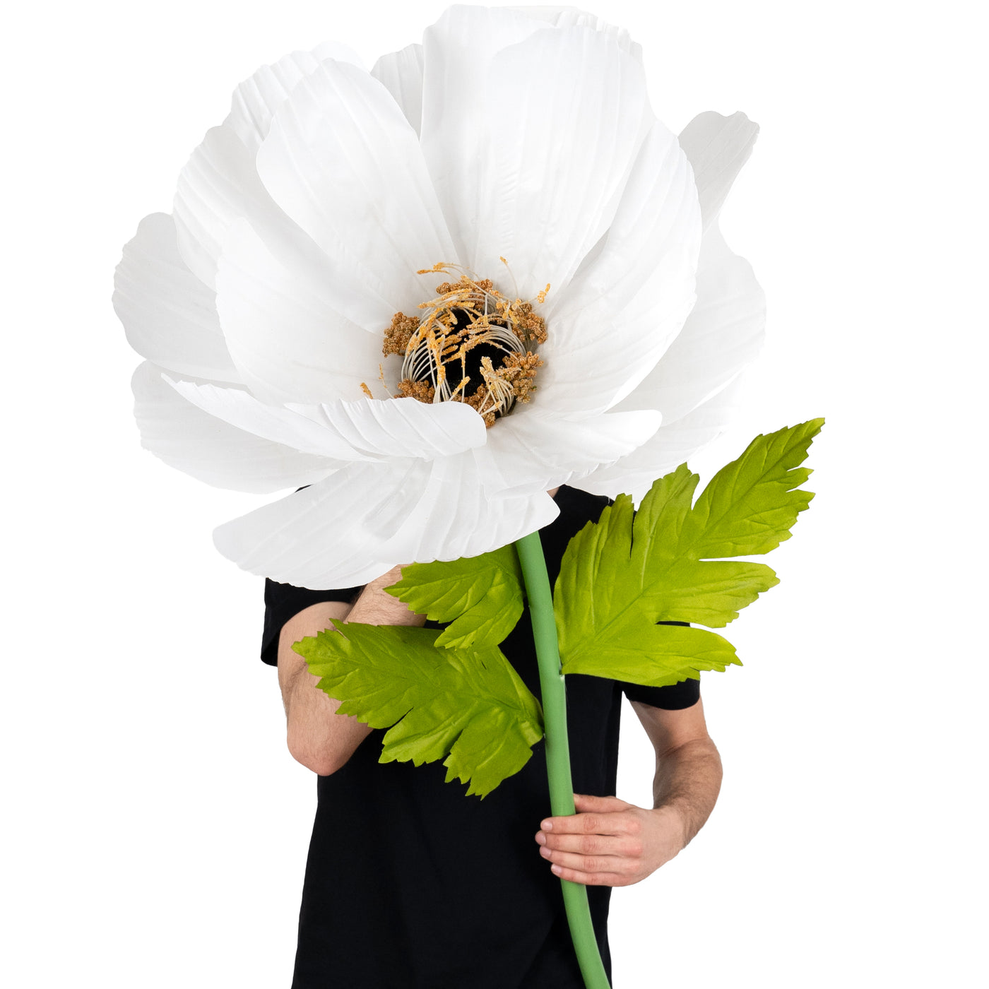 Coreopsis artificial D55xH150 cm alb cu tulpina gigant fara suport