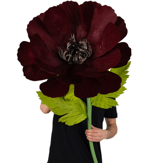 Coreopsis artificial D55xH150 cm burgundy cu tulpina gigant fara suport