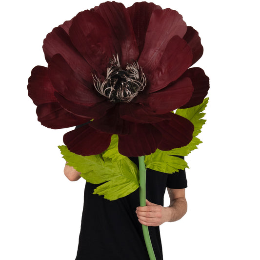 Coreopsis artificial D55xH150 cm burgundy cu tulpina gigant fara suport