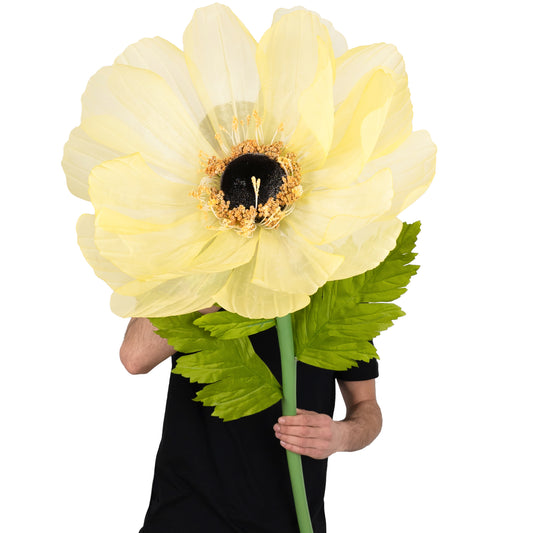 Coreopsis artificial D55xH150 cm galben cu tulpina gigant XXL fara suport