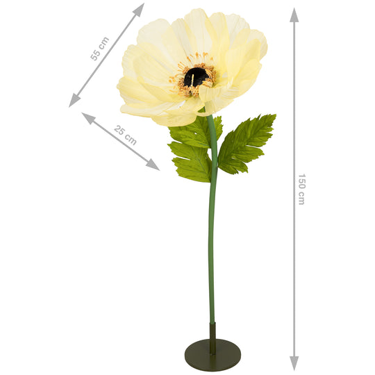 Coreopsis artificial D55xH150 cm galben cu tulpina gigant XXL fara suport