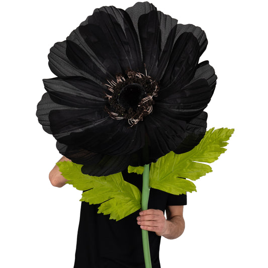 Coreopsis artificial D55xH150 cm negru cu tulpina gigant XXL fara suport