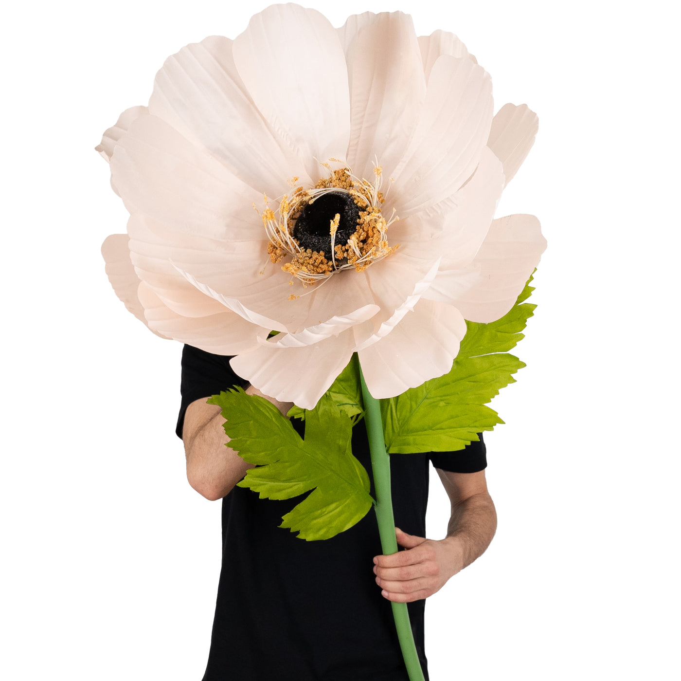 Coreopsis artificial D55xH150 cm piersica cu tulpina gigant fara suport