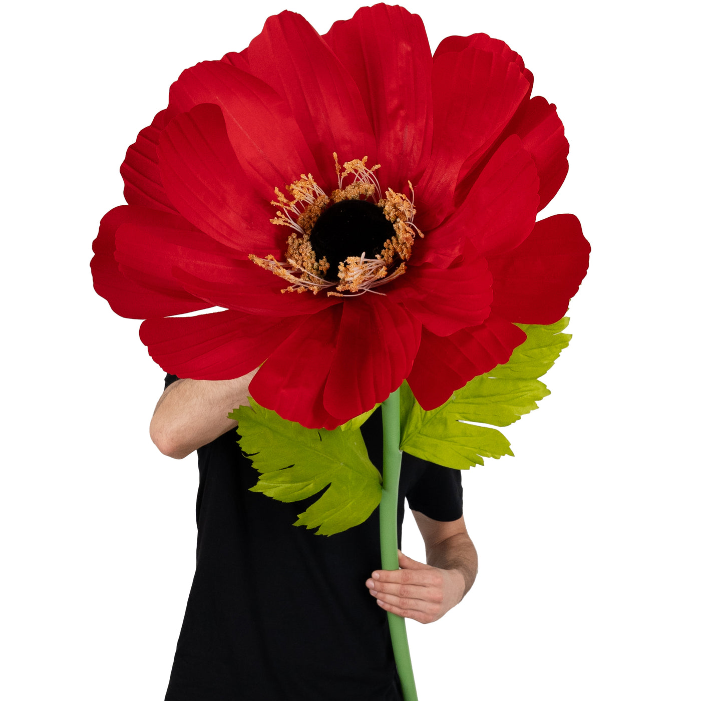 Coreopsis artificial D55xH150 cm rosu cu tulpina gigant fara suport