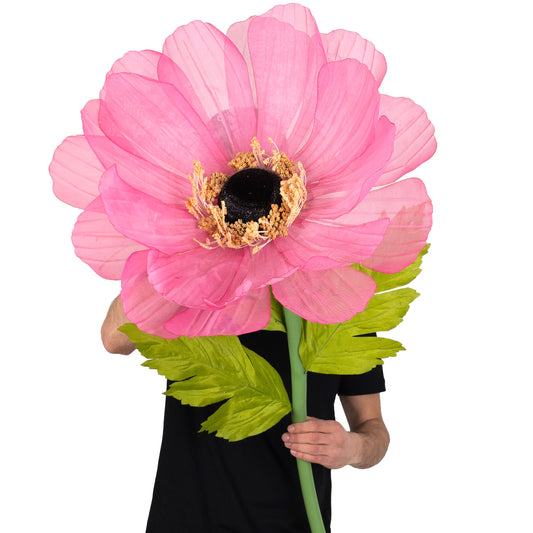 Coreopsis artificial D55xH150 cm roz cyclame cu tulpina gigant XXL fara suport