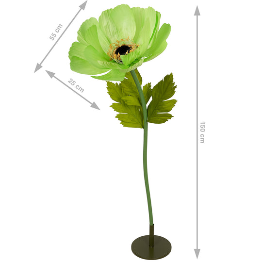 Coreopsis artificial D55xH150 cm verde cu tulpina gigant fara suport