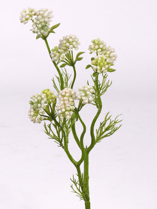 Creanga decorativa Creanga decorativa Crenguta cu fructe de padure 51 cm alb