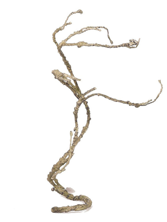 Creanga decorativa Creanga decorativa Crenguta spirala 40X75 cm argintiu