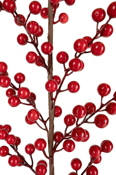 Crenguta artificiala berry H103 cm rosu