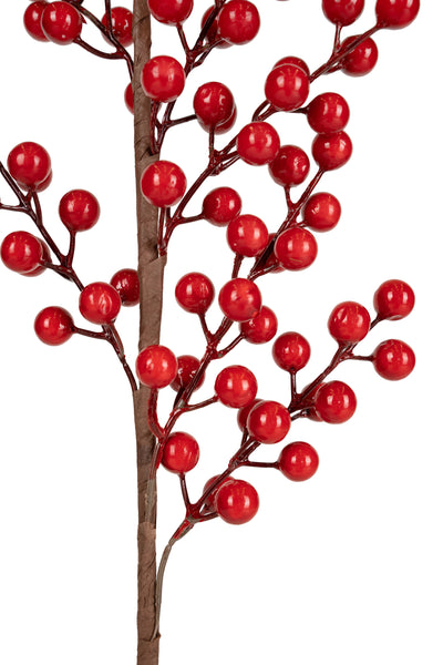 Crenguta artificiala berry H103 cm rosu