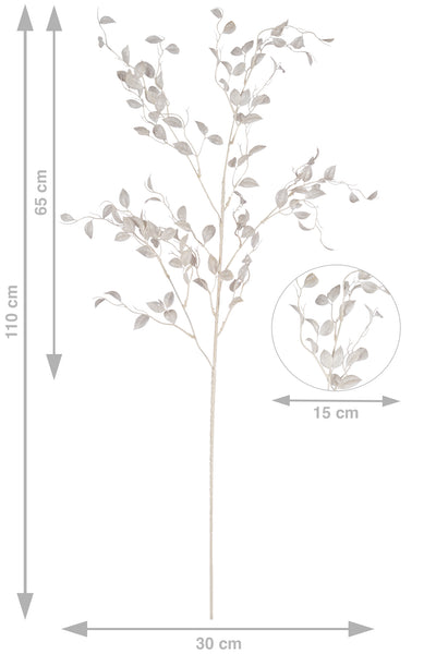 Crenguta artificiala bluebell H110 cm alb