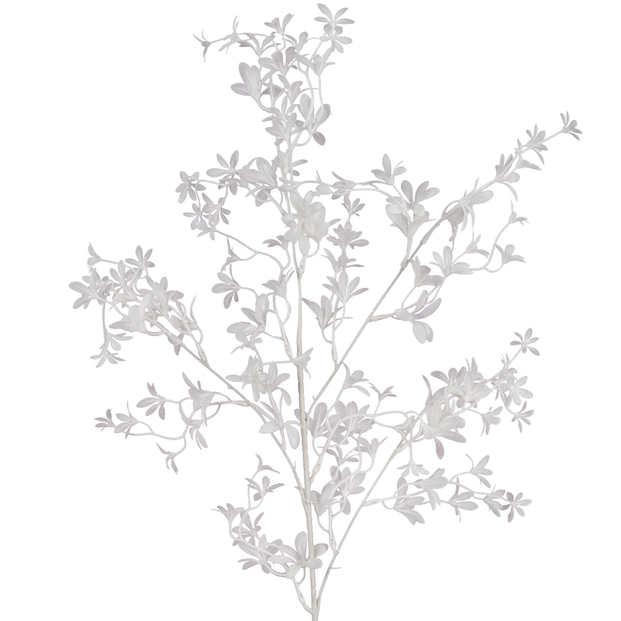 Crenguta artificiala de oncidium H90 cm cu 120 flori. alb