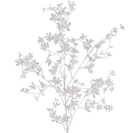 Crenguta artificiala de oncidium H90 cm cu 120 flori. alb