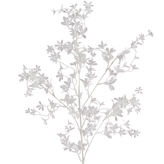 Crenguta artificiala de oncidium H90 cm cu 120 flori. alb
