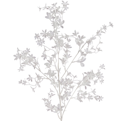Crenguta artificiala de oncidium H90 cm cu 120 flori. alb