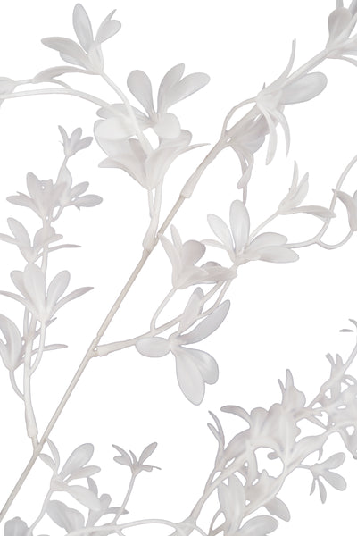 Crenguta artificiala de oncidium H90 cm cu 120 flori. alb