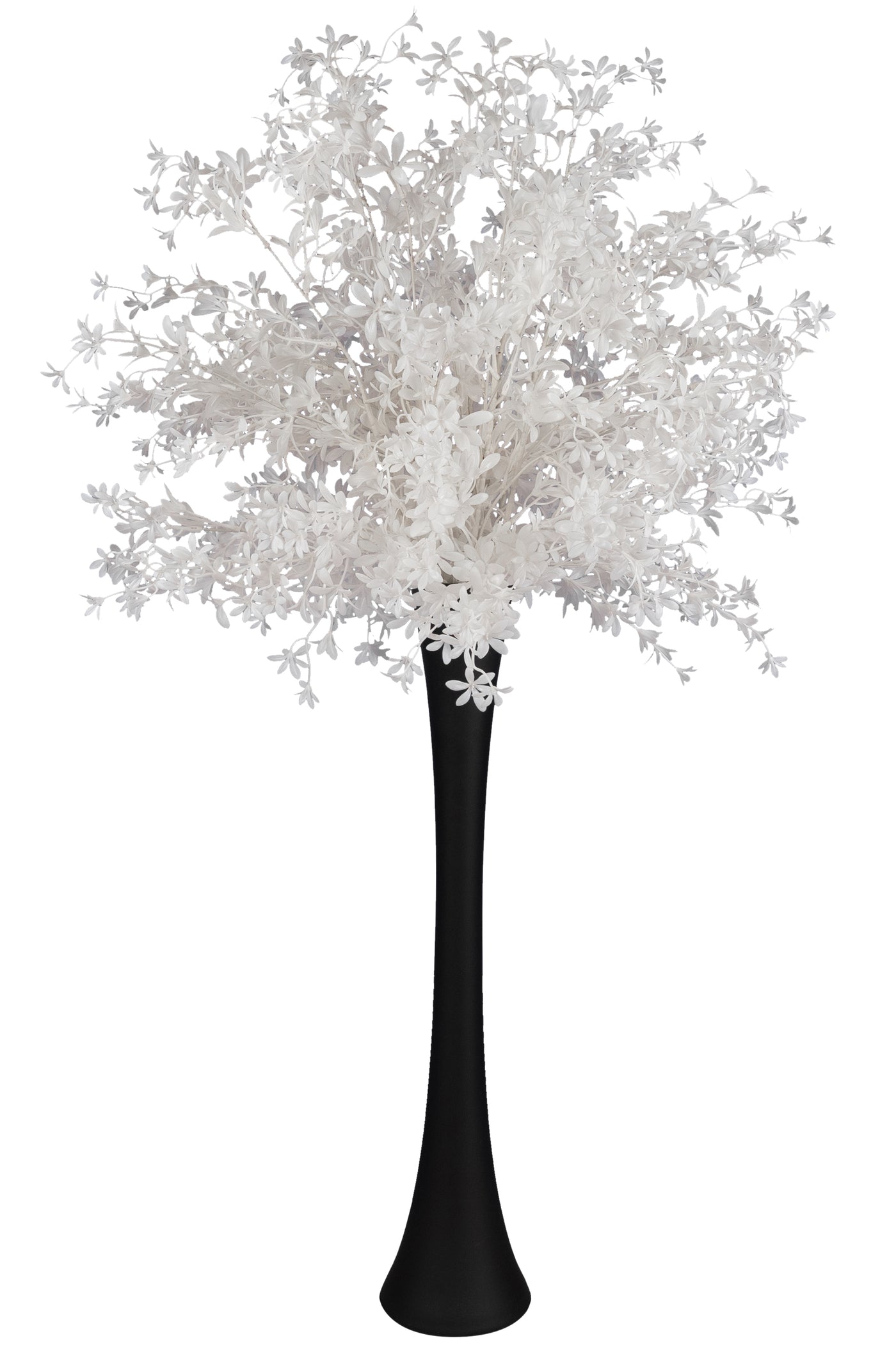 Crenguta artificiala de oncidium H90 cm cu 120 flori. alb