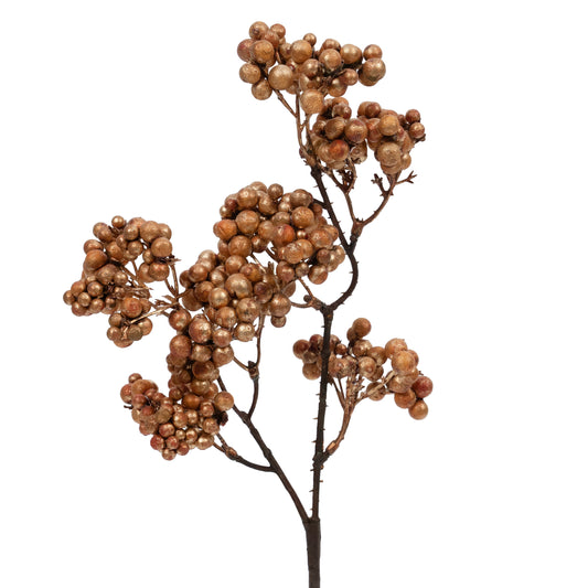 Crenguta cu fructe ce padure 34 cm cupru DE
