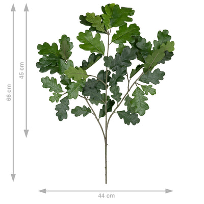 Crenguta cu frunze de Stejar 65 cm verde