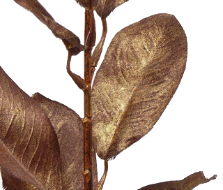 Crenguta de Magnolia 86 cm auriu