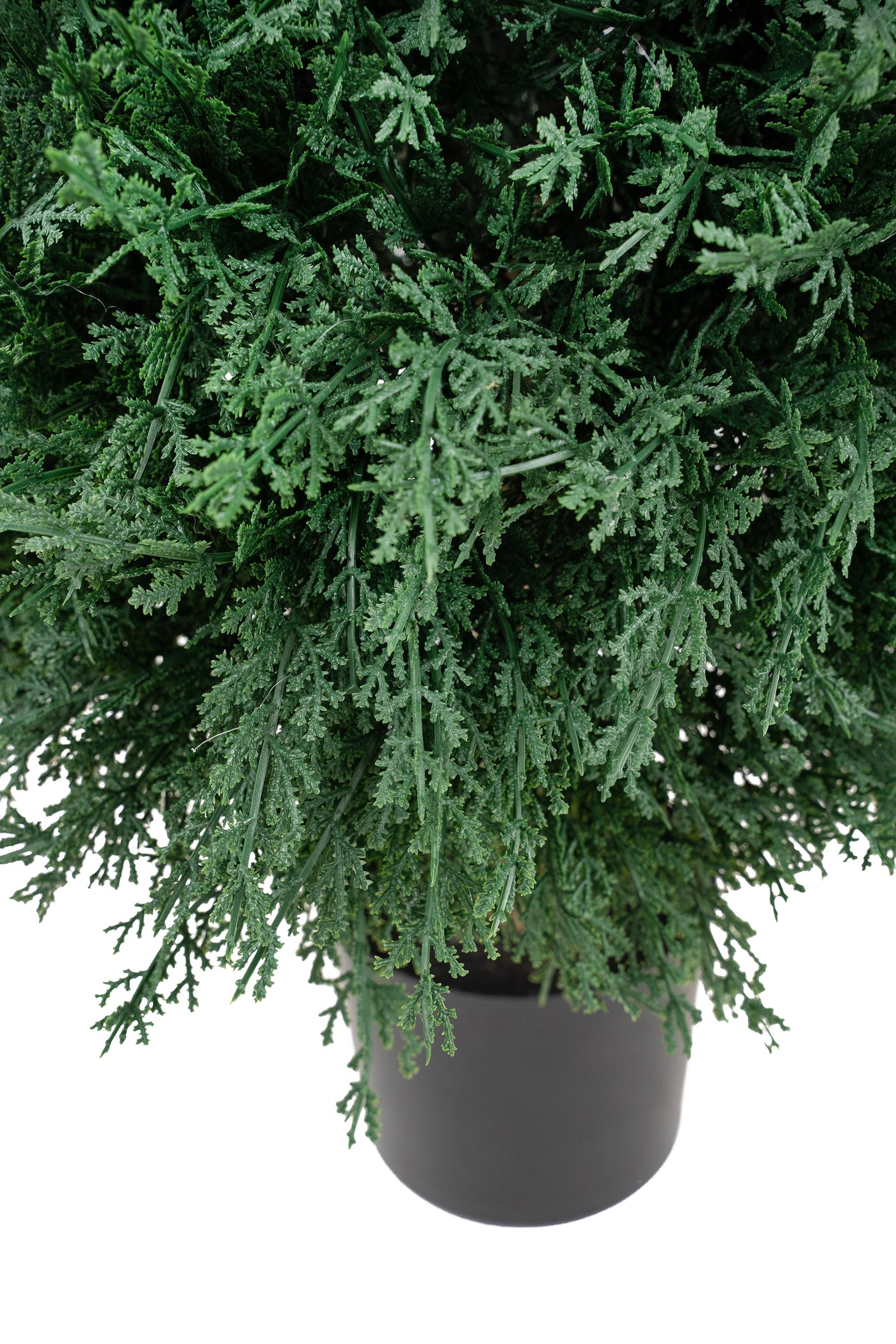 Cypress artificial cu 1044 frunze bol D40xH55 cm cu protectie UV