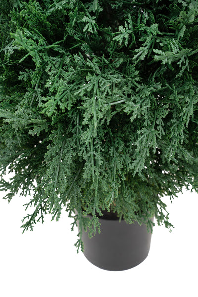Cypress artificial cu 1044 frunze bol D40xH55 cm cu protectie UV