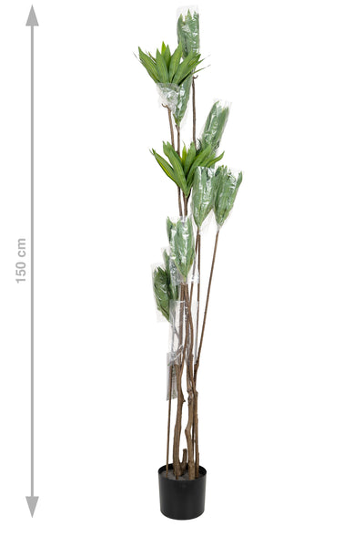 Dracaena artificiala H150cm fragrans cu frunze verzi