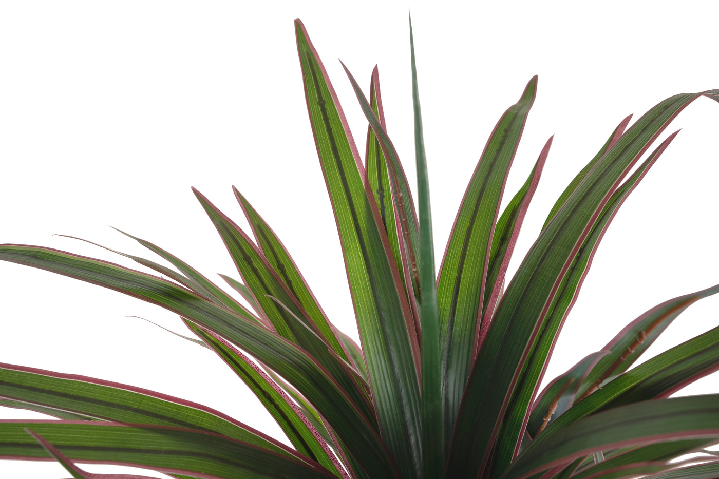 Dracaena artificiala marginata cu 110 frunze verde cu rosu H120 cm