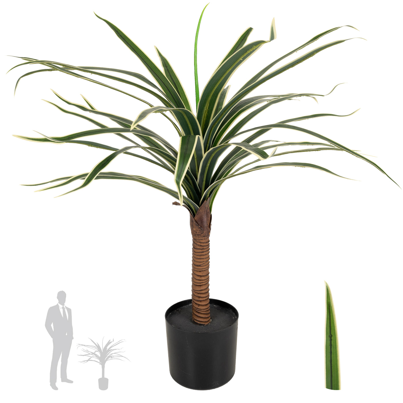 Dracaena artificiala marginata H80 cm