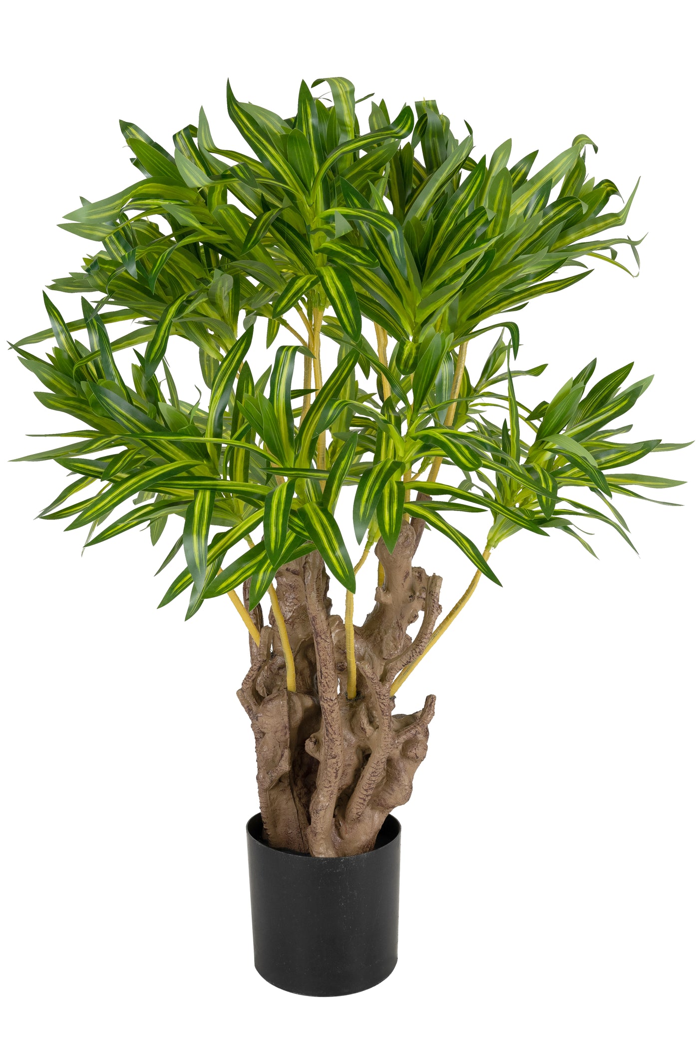 Dracaena artificiala reflexa cu trunchi ramificat si 396 frunze H100 cm