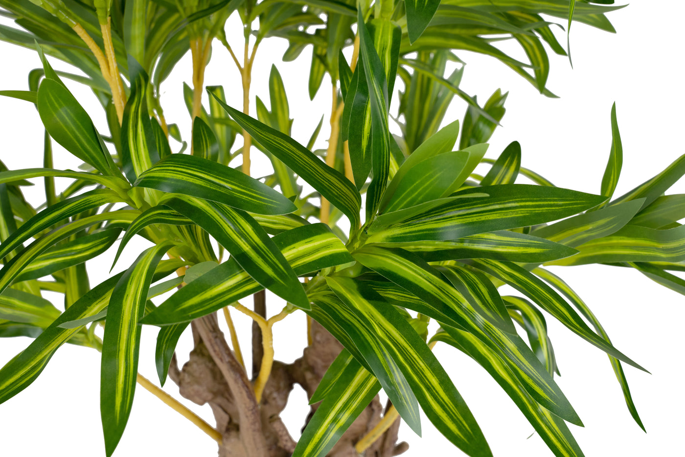 Dracaena artificiala reflexa cu trunchi ramificat si 396 frunze H100 cm