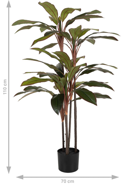 Dracaena marginata artificiala cu 47 frunze H110 cm