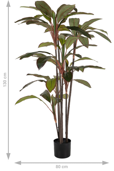 Dracaena marginata artificiala cu 50 frunze H130 cm