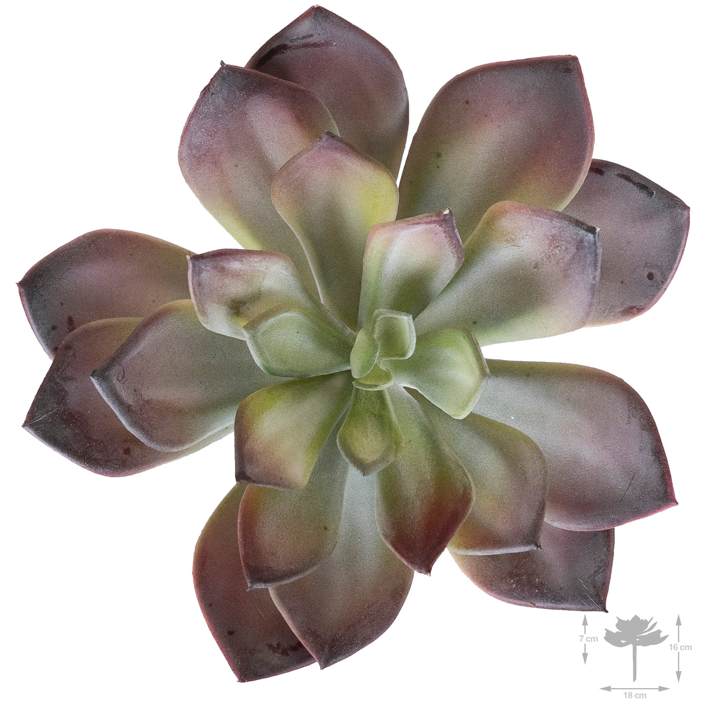 Planta artificiala Echeveria artificiala verde - rosu