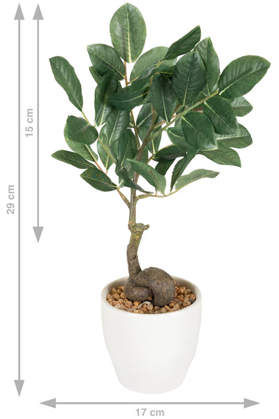 Ficus artificial mixt H29 cm in ghiveci