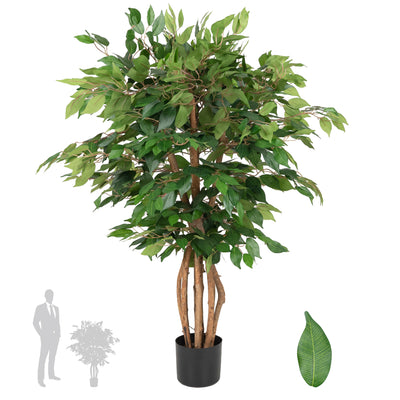 Ficus linea artificial H120 cm cu 1080 frunze